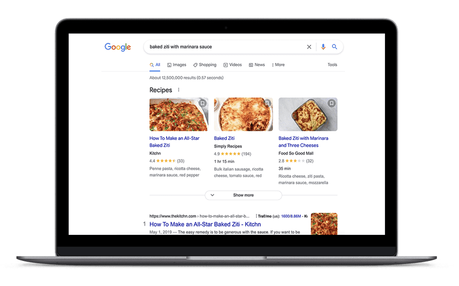 Search Engine Results For Recipes