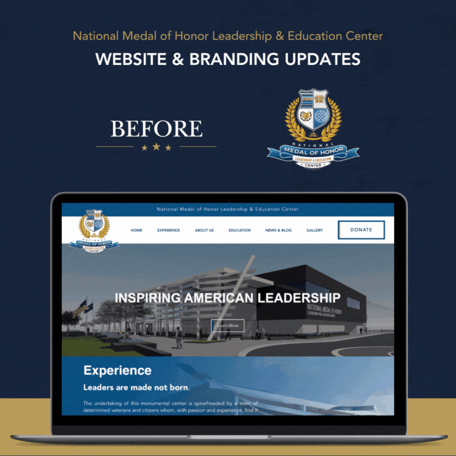 National Medal Of Honor Website Before And After Redesign