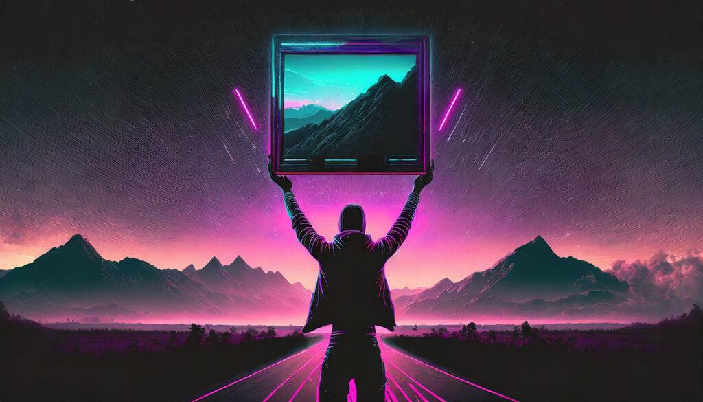 Holding Up A Computer Screen Overhead