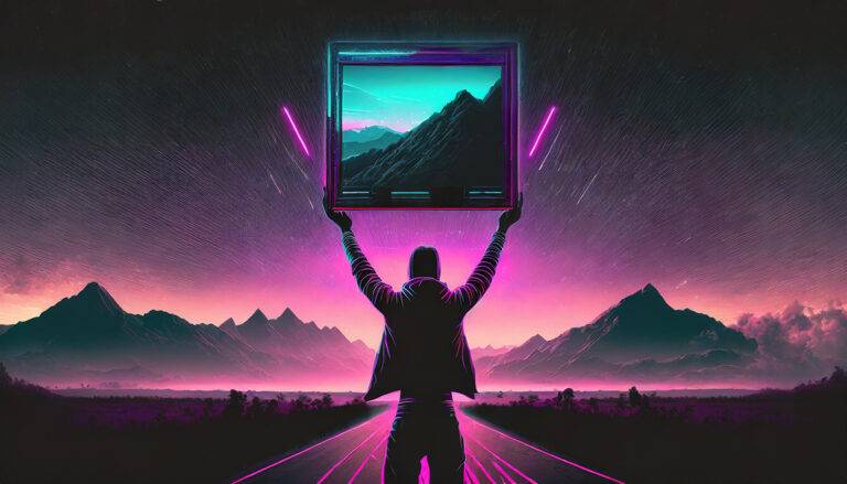 Holding Up A Computer Screen Overhead