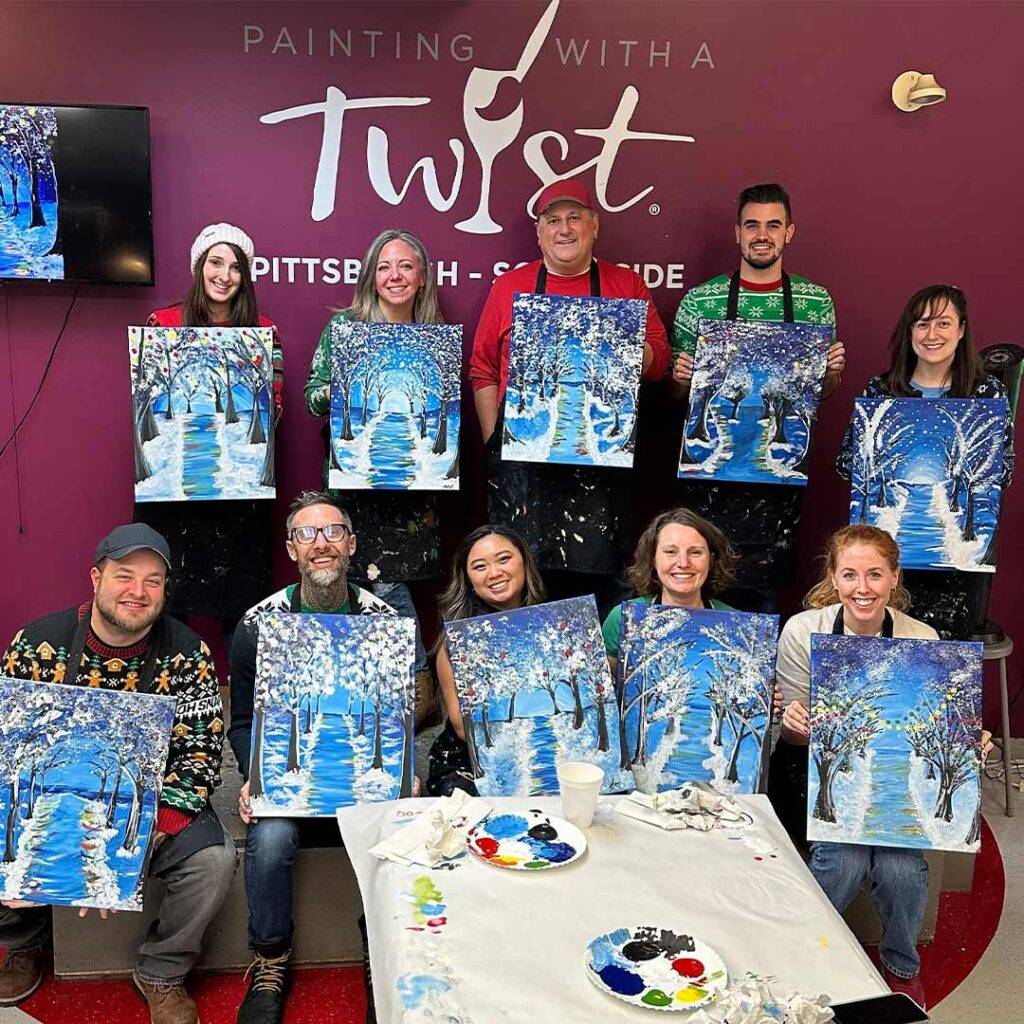 Picture Of Redshift Team At Painting With A Twist