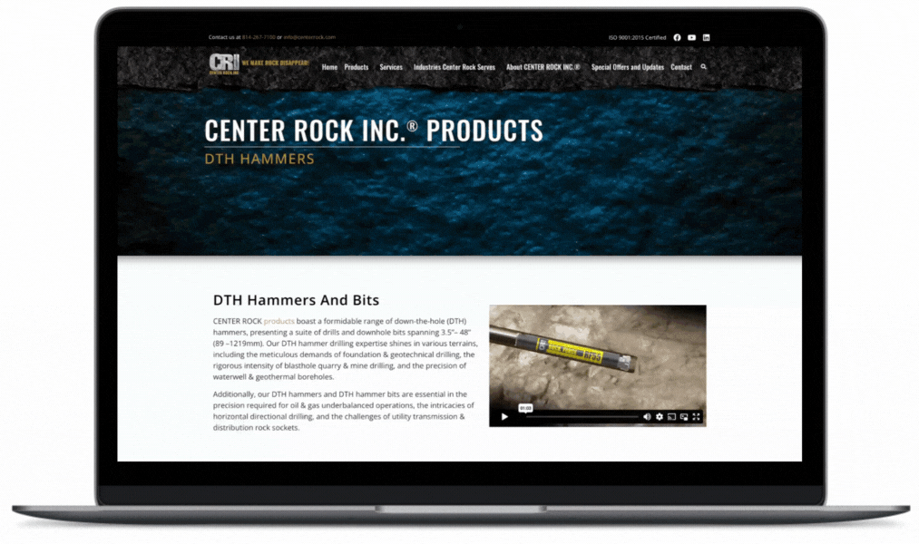 Centerrock Website