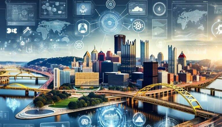 Illustration Of Pittsburgh Skyline