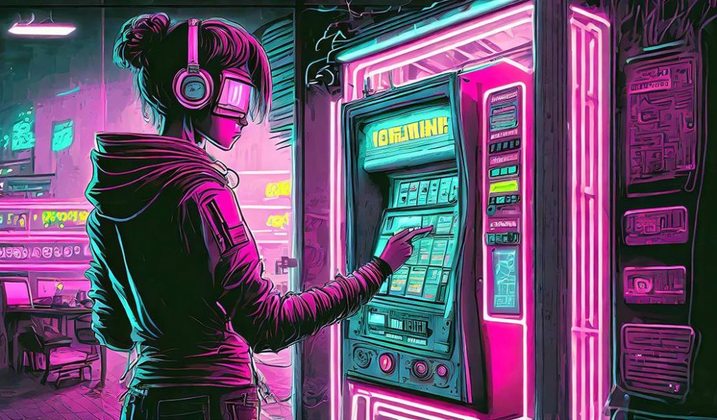 Making a choice from a vending machine