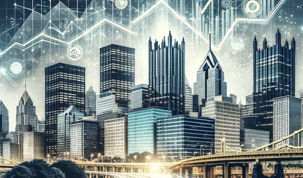 illustration of pittsburgh skyline